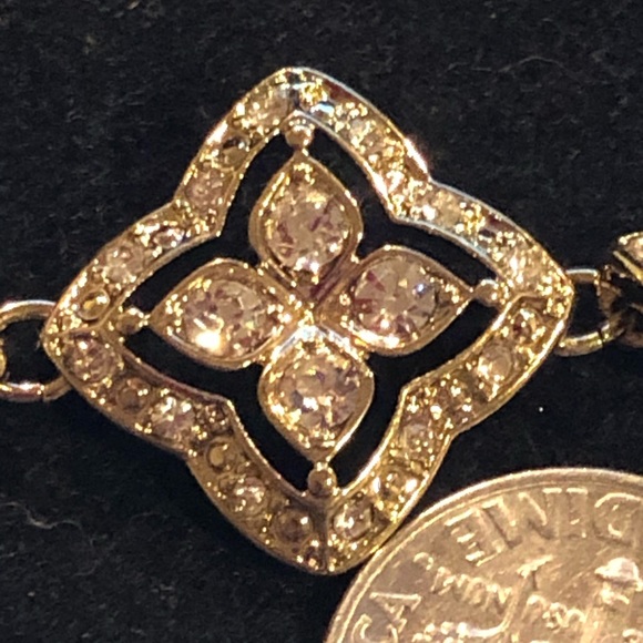 Gold tone cubic zirconia set - Picture 8 of 8